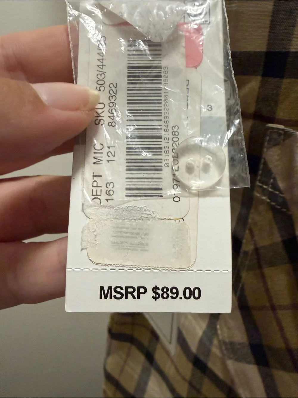 1. State Tan Beige  Plaid Mini Skirt Size 0